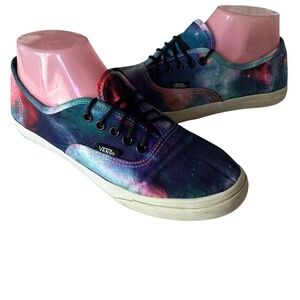 VANS Cosmic Galaxy Sneakers Shoes Womens Sz 7 Space Vibrant Blue Purple